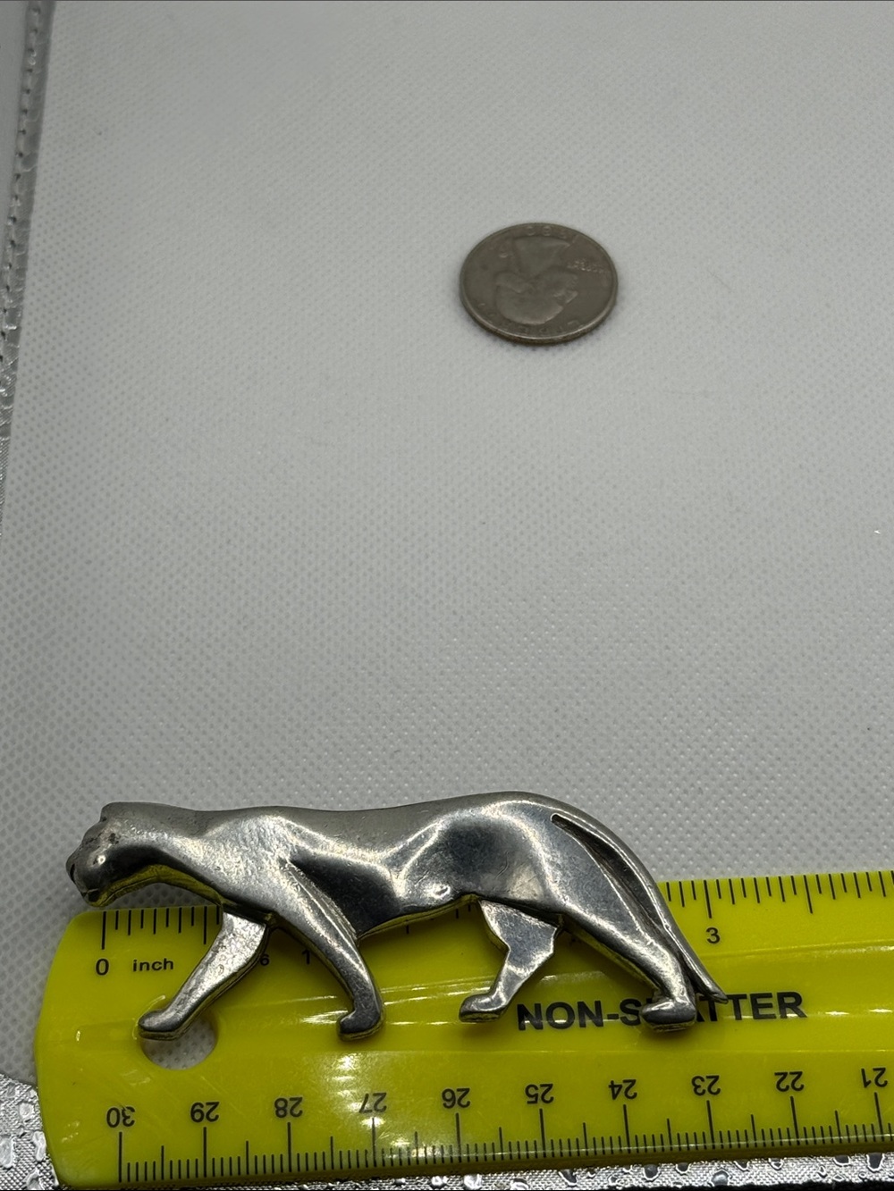 Vintage Made in England Silver Tone Panther Brooch Pin rare find - Picture 14 of 15